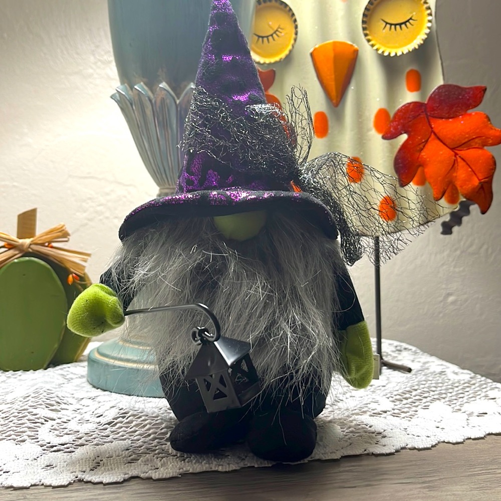 Halloween Witch Gnome